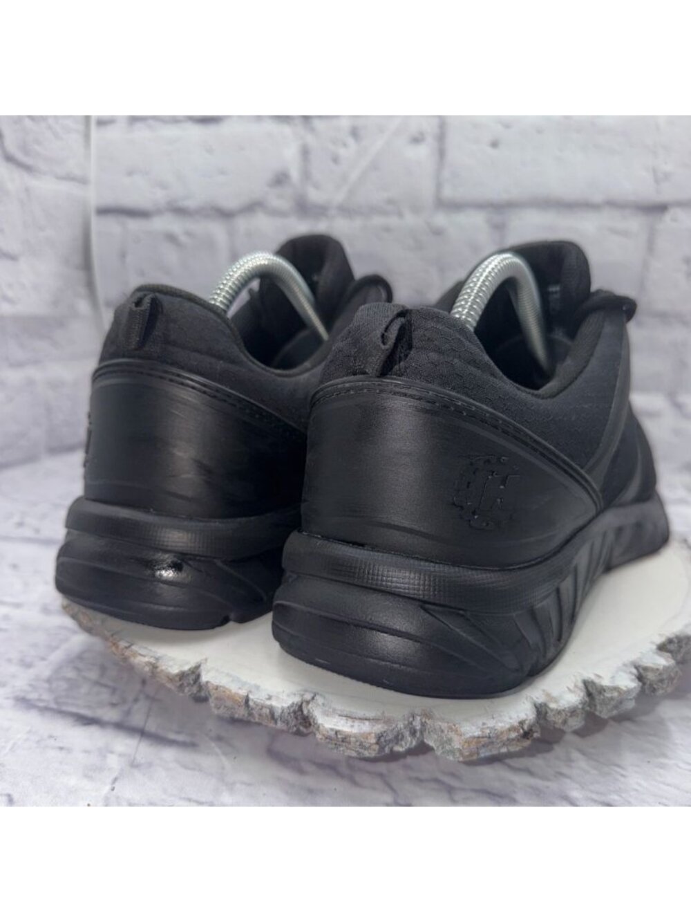 Hytest Men’s Safety Steel Toe Work Shoes Size 10 Wide BLACK Non-Slip - Picture 5 of 12